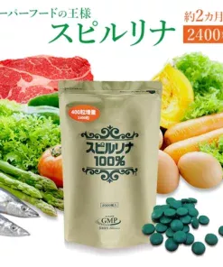 Tảo xoắn Spirulina Nhật Bản dạng túi (2400 viên)